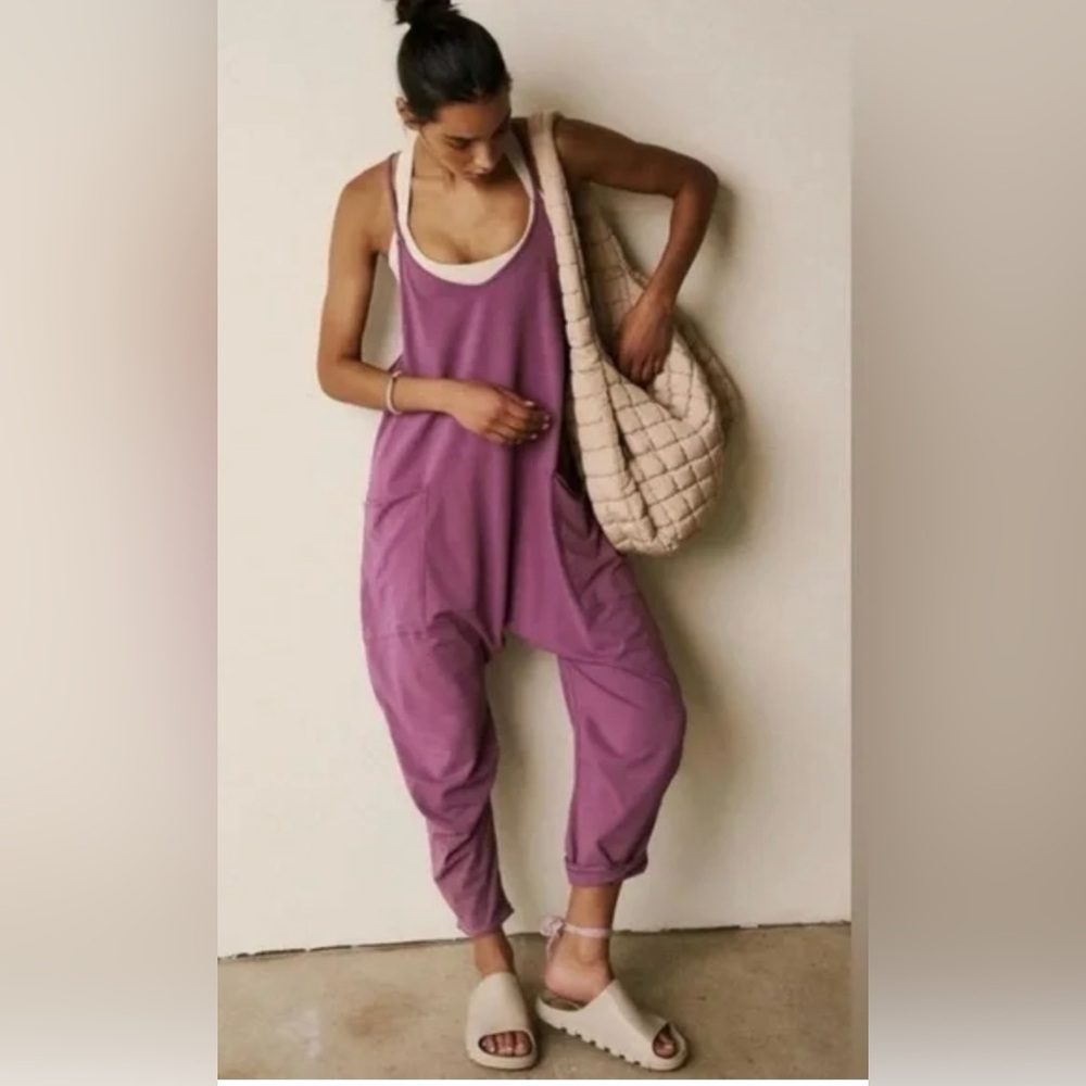 Free People Hot Shot Onesie in Plum size M
NWOT